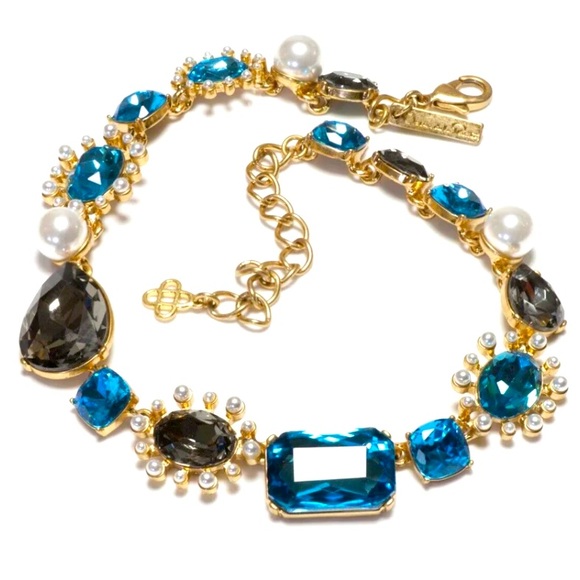 OSCAR DE LA RENTA
Bold Mixed-Jewel Necklace - Picture 1 of 6